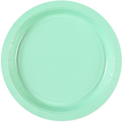 Тарелки однотонные, Пастель, Мятный, 17 см, 6 шт.