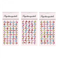 
          Наклейки-стразы Alingar, акриловые, "Звёздный зигзаг", пакет с европодвесом