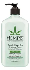 HEMPZ Молочко для тела увлажняющее Зеленый чай и Груша-Exotic Green Tea & Asian Pear Herbal Body Moisturizer,500 мл