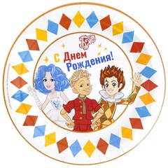 Тарелка С ДР Буратино в компании 17см6шт