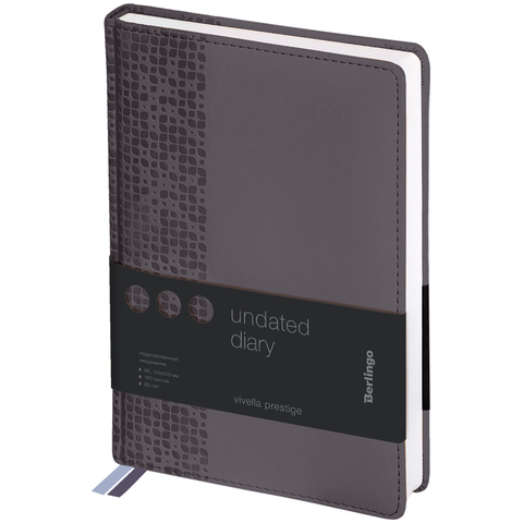Ежедневник недатированный, А5, 160л., кожзам, Berlingo 
