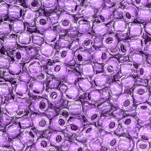 Японский бисер TOHO Round 8/0 (№935), окрашенный изнутри прозрачный
