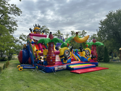 Надувной батут с горкой «Миньён-2»