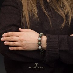 Браслет Шамбала. Нефрит Д 12мм.