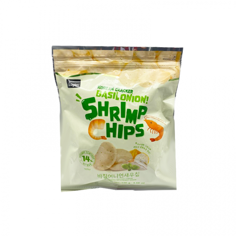 КРЕВЕТОЧНЫЕ ЧИПСЫ С БАЗИЛИКОМ И ЛУКОМ, 130г