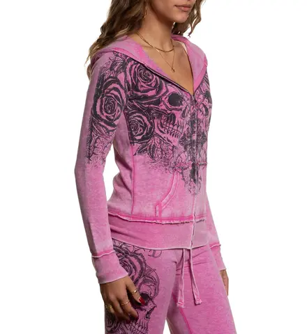 Affliction | Худи мужское Forgotten Burnout Zip-Up Hoodie AWV28861 справа