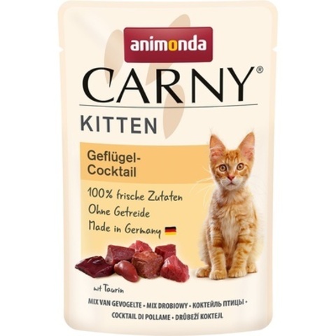 Animonda Carny Kitten пауч коктейль из мяса домашней птицы для котят 85 г