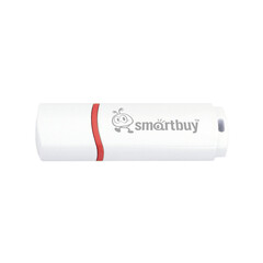 Флеш-память Smartbuy Crown, 64Gb, USB 2.0, бел, SB64GBCRW-W