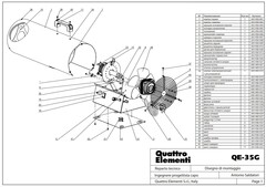 Решетка QUATTRO ELEMENTI QE-35G 2020 вентилятора (243-950-103)