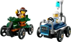 Конструктор LEGO City 60459 Самолет против Больничная Кровать Гоночный Автомобиль