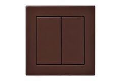 Выключатель Двухклавишный Коричневый LIREGUS EPSILON