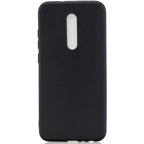 Силиконовый чехол Mat TPU матовый 1.0 мм для Xiaomi Redmi 8 (Черный)