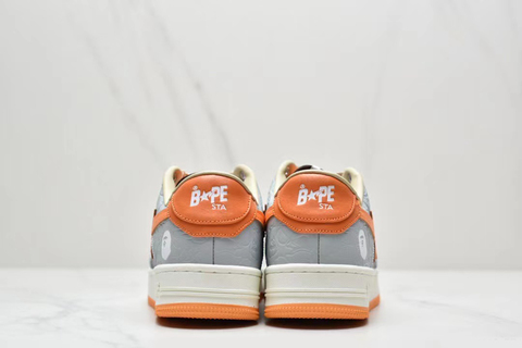 Bape Bapesta 'Orange/Grey' 