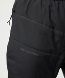 Премиальный костюм для лыж и зимнего бега Nordski Hybrid Hood Warm 2.0 Black-Alpine Green