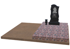 Готовое ритуальное сооружение 1,5м*2,4м (под ключ)