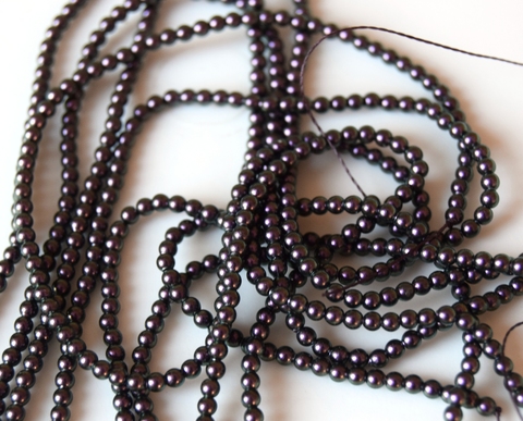 Жемчуг 2 мм Сваровски Iridescent Purple