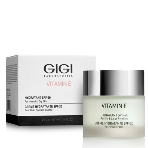 Крем GIGI увлажняющий для нормальной и сухой кожи  - Vitamin E Hydratant SPF20 normal to dry skin