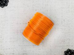 Шнур круглый атласный (для воздушных петель), 2 мм, оранжевый