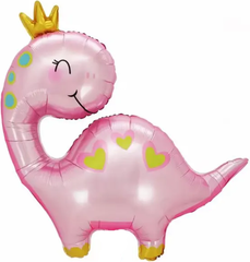 К Фигура, Динозаврик Принцесса, Розовый, 37''/94 см, 1 шт. (В упаковке)
