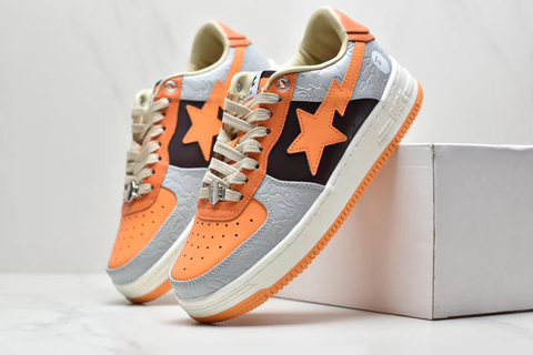 Bape Bapesta 'Orange/Grey' 