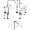 Hansgrohe Metropol 230 32511000 Смеситель для раковины с поворотным изливом, хром