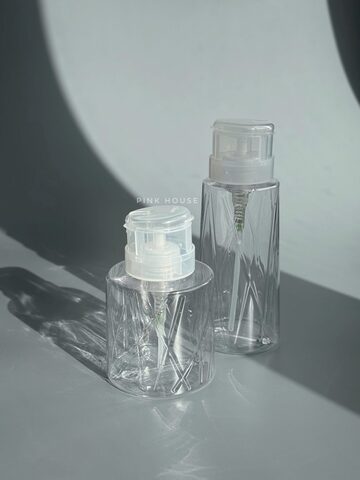 Дозатор с помпой геометрия прозрачный 300 мл