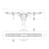 Душевой лоток 210 см Hutterer&Lechner HL50FV.0/210