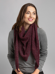 ESPO шарф-платок  бордовый