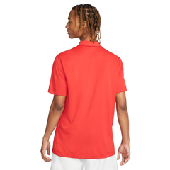 Теннисное поло Nike Men's Court Dri-Fit Solid Polo - university red/white