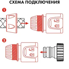 Соединитель быстроразъемный QUATTRO ELEMENTI для шланга 3/4