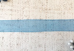 Лента регилин, сетка, ш. 2 см, тёмно-голубой