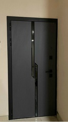 Входная металлическая дверь CARBON (Карбон) 29 Кварц черный / Графит Лофт