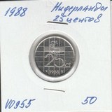 V0955 1988 Нидерланды 25 центов