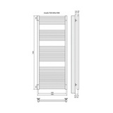 Полотенцесушитель электрический Terminus Альба П26 600x1596, ТЭН HT-1 300W, левый/правый