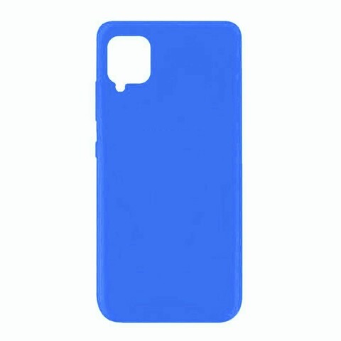 Силиконовый чехол Silicone Cover для Samsung Galaxy A42 (Синий)