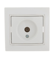 Розетка TV СП Мира оконечная крем/крем. Lezard 701-0303-130