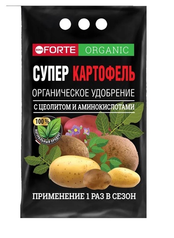 Органическое удобрение для картофеля обогащенное цеолитом и аминокислотами Bona Forte, 2 кг