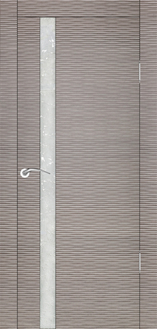 Дверь Прато Бриз (серый дуб, остекленная шпонированная), фабрика Ростра