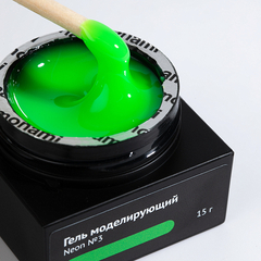 Monami, Гель Smart Neon № 3 Зеленый Лайм, 15 г
