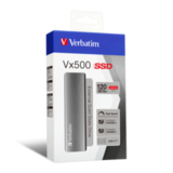 Твердотельный диск 120GB Verbatim VX500, External, USB 3.1, металл