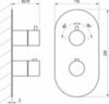 Ravak X070286 Смеситель скрытого монтажа ES 063.20BLM.O2 ЧЕРНЫЙ МАТОВЫЙ (2 вывода) + нужен RB 07C.50 (X070232)