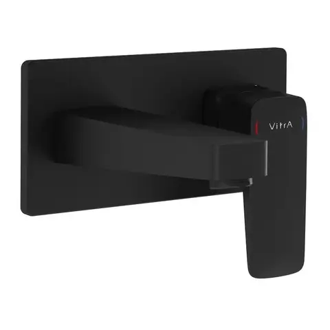 Vitra A4273836EXP Встроенный смеситель Root Square для раковины, матовый черный