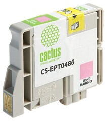 Картридж струйный Cactus CS-EPT0486 T0486 светло-пурпурный (14.4мл) для Epson Stylus Photo R200, R220, R300, R320, R340, RX500, RX600, RX620, RX640