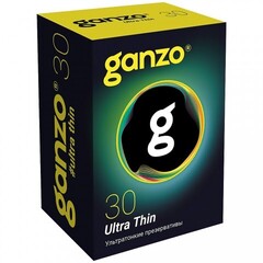 Презервативы ультратонкие Ganzo Ultra Thin Black Edition 30 шт.