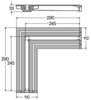 Viega 708924 708924 Advantix Vario Угловой соединительный элемент 90° 290 x 290 мм, модель 4965.14