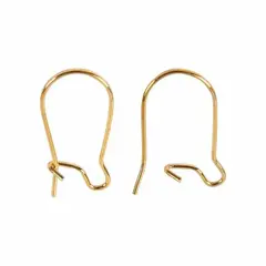 Швензы/Заготовки для серёжек с французскими застёжками, 15 мм, золото