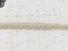 Тесьма плетёная, ш. 1 см, светло-бежевый