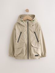 Куртка непромокаемая с капюшоном для мальчика Next Q61-573, Бежевый