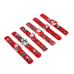 Новогодний браслет клик-клак с LED подсветкой СНОУ БУМ, 22 см