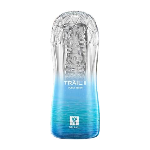 Мастурбатор «GALAKU CUP. Ocean», в жестком корпусе (гелевый, прозрачный, силикон)